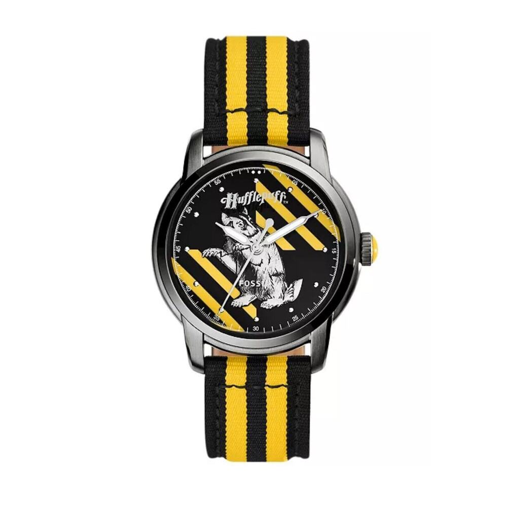 Harry Potter Fossil Hufflepuff Watch Stainless Steel Limited Edition Unisex NEW